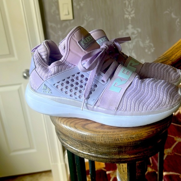 RBX ladies running fitness shoe, purpleish, pink and color good condition 7 1/2 - Picture 2 of 10
